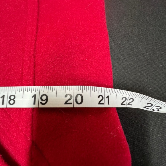 Vntg Preston & York 8P Red Wool-Blend Peacoat Double-Breasted Pocket Fully Lined - Picture 16 of 16